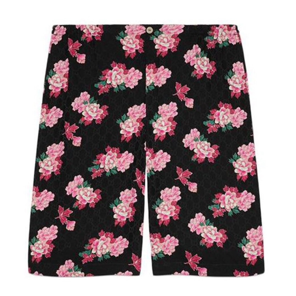 Gucci Silk GG & Floral shorts sz 48
